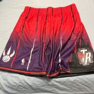Large Mitchell & Ness Toronto raptors classic shorts